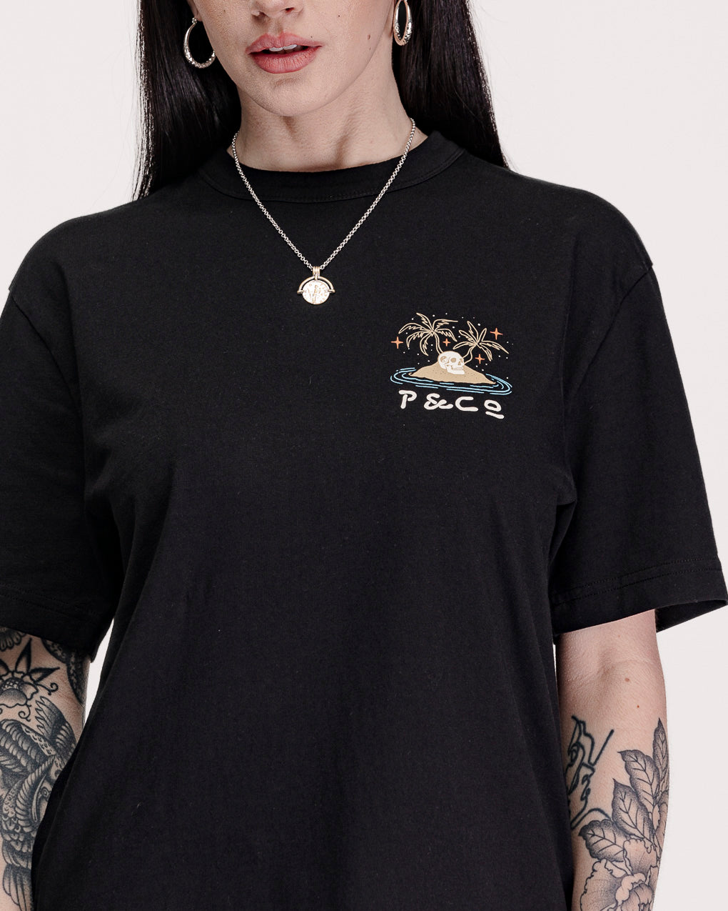 Feelin' Waved Boxy T-Shirt - Washed black