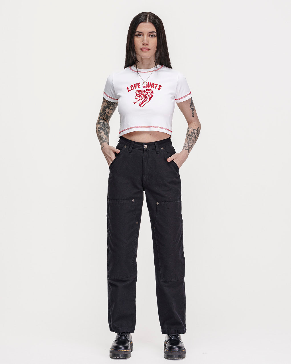 Love Hurts Baby T-Shirt - Off White