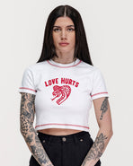 Love Hurts Baby T-Shirt - Off White