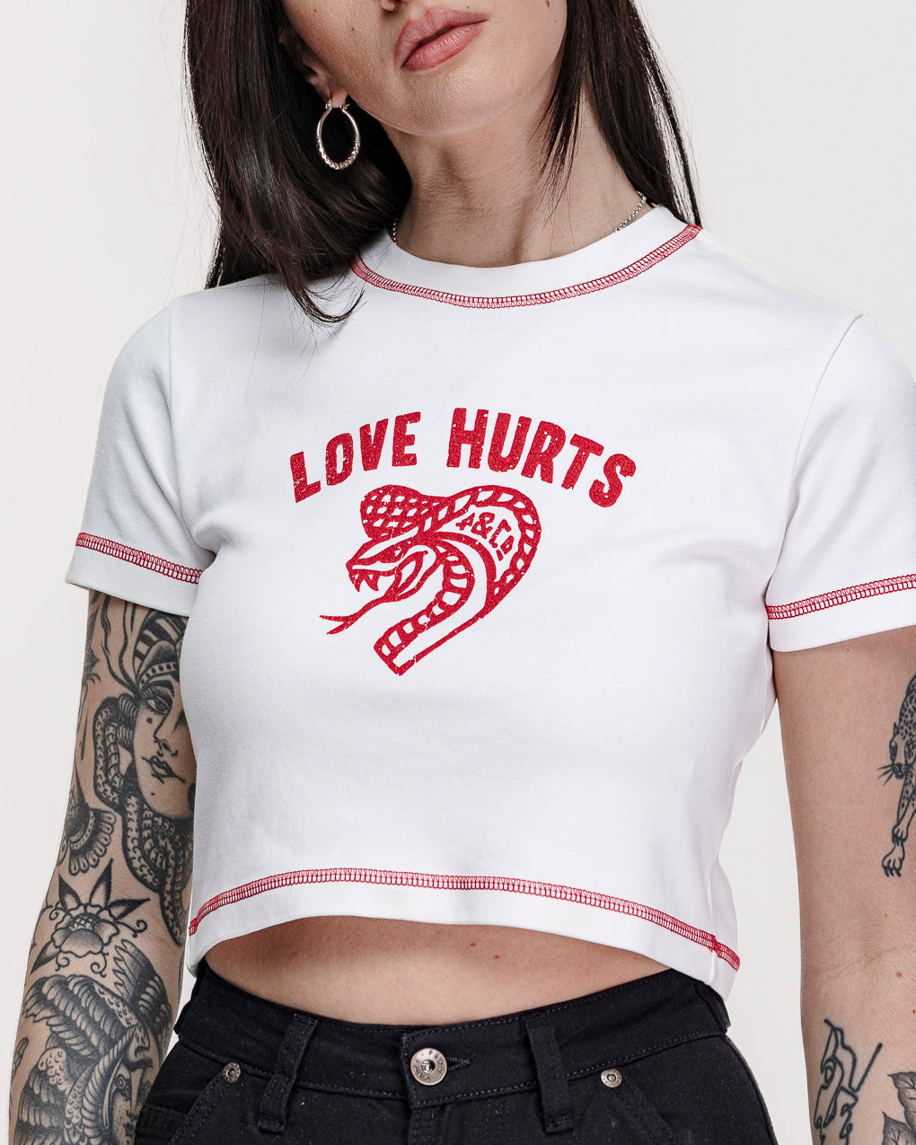 Love Hurts Baby T-Shirt - Off White