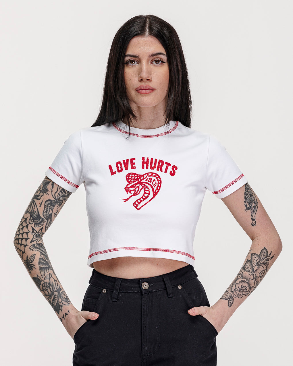 Love Hurts Baby T-Shirt - Off White