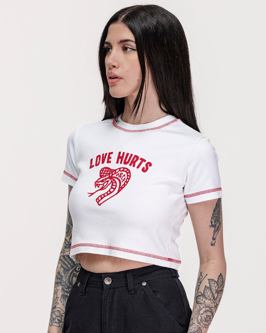 Love Hurts Baby T-Shirt - Off White
