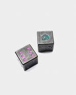 Neon Bones Metal Dice Set