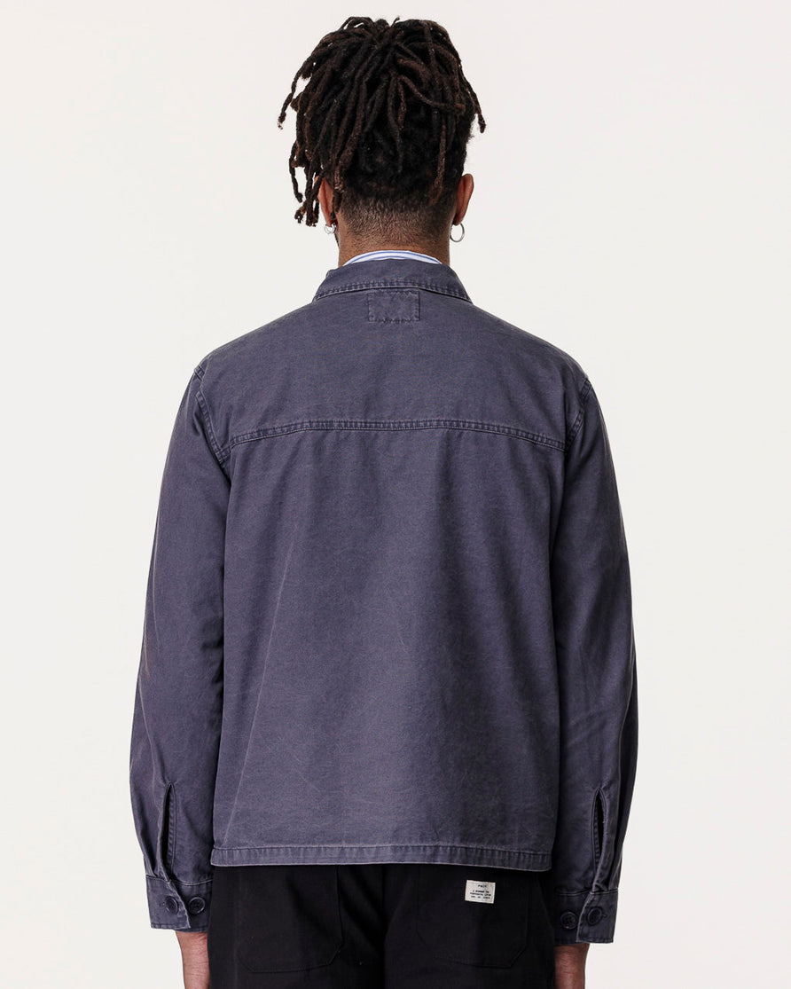 Coffee & Customs Uniform Overshirt - Washed Navy