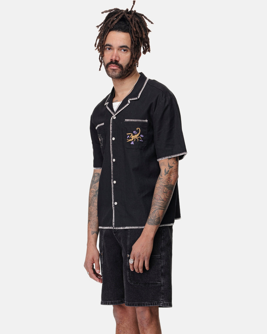 One Shot Resort Shirt - Washed Black