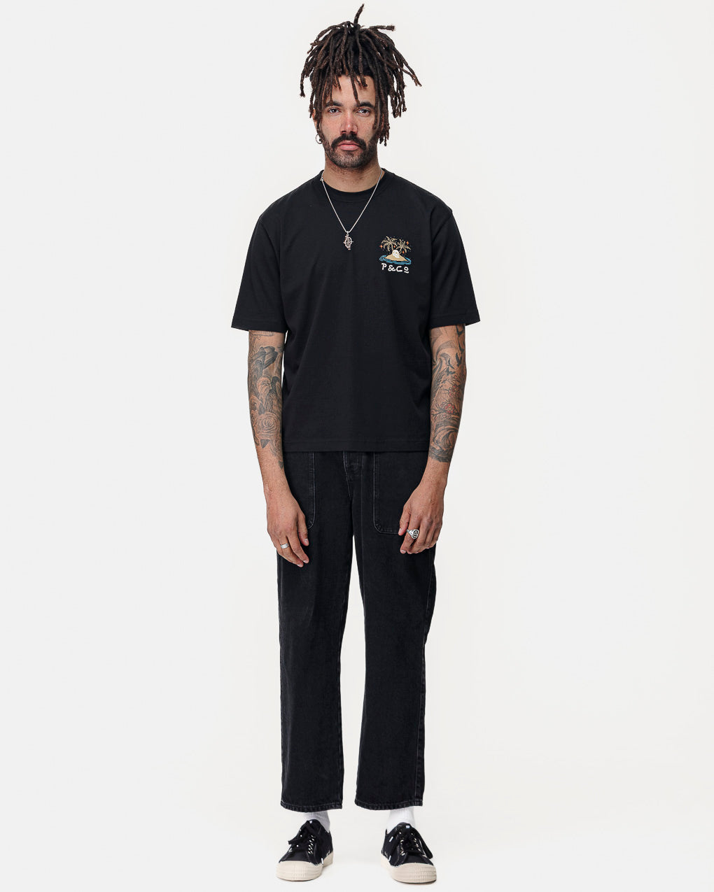 Feelin' Waved Boxy T-Shirt - Washed Black