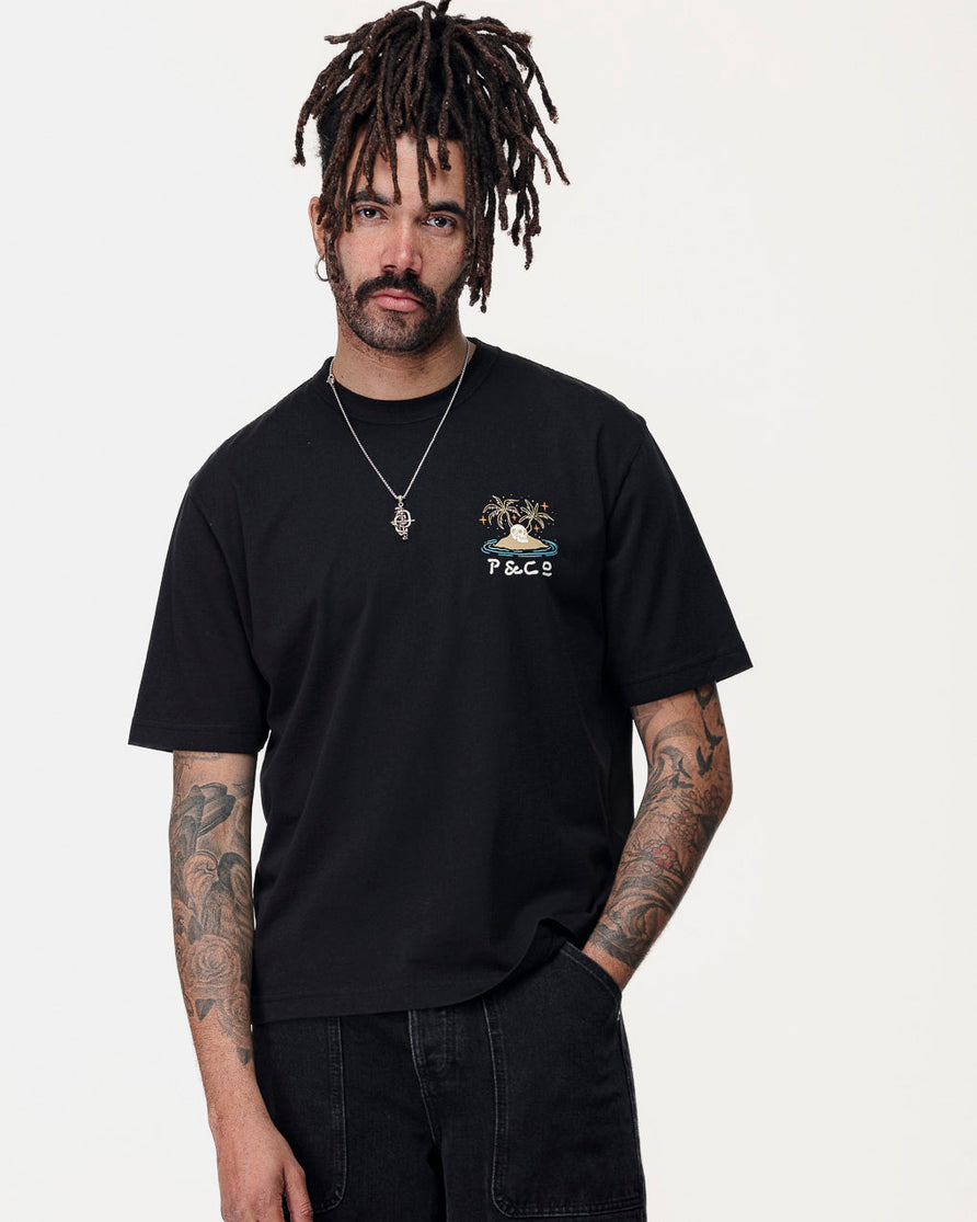 Feelin' Waved Boxy T-Shirt - Washed Black