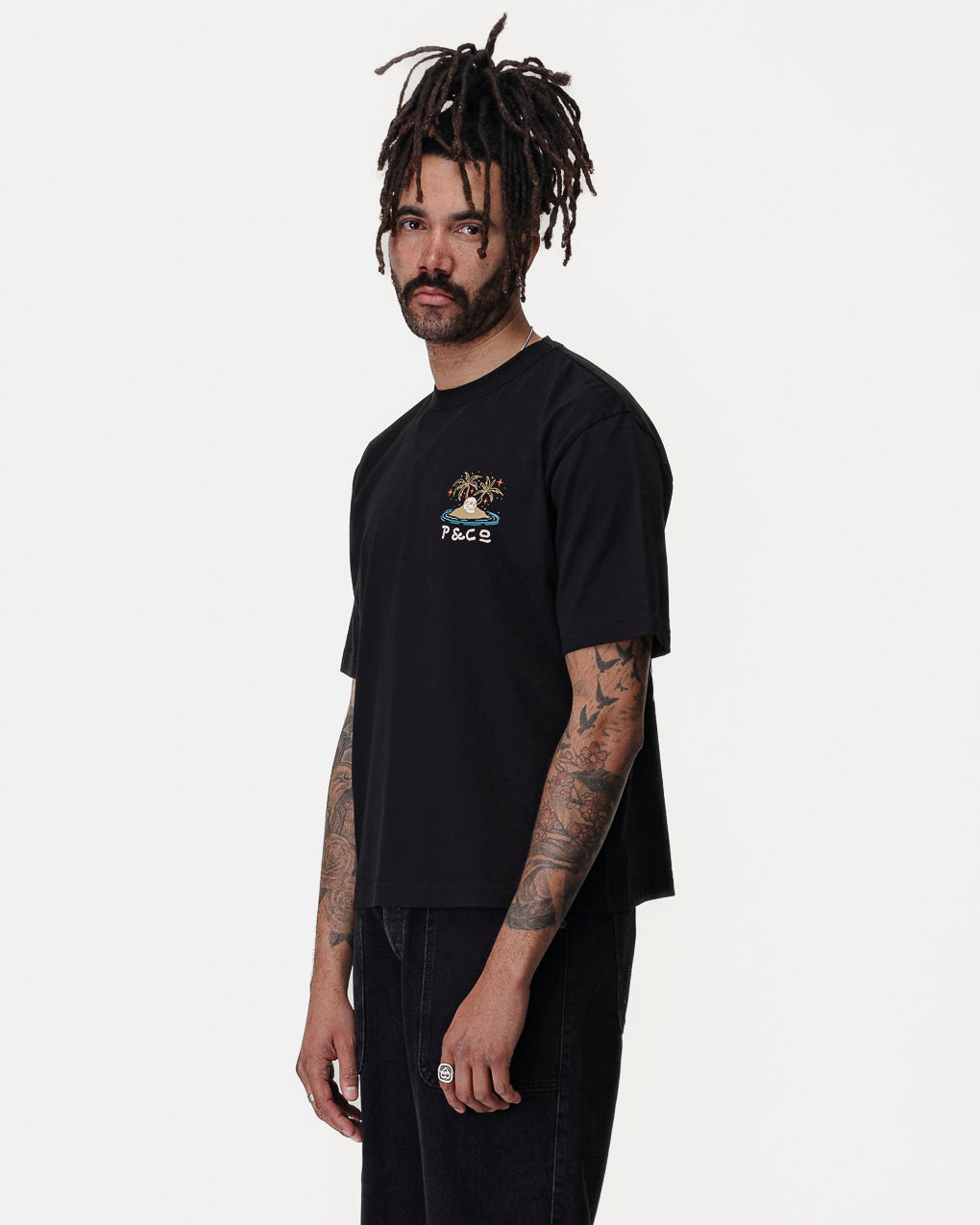 Feelin' Waved Boxy T-Shirt - Washed Black