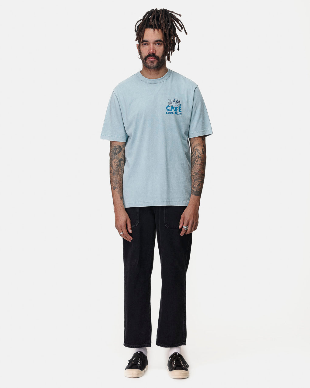 Café Cool T-Shirt - Vintage Blue