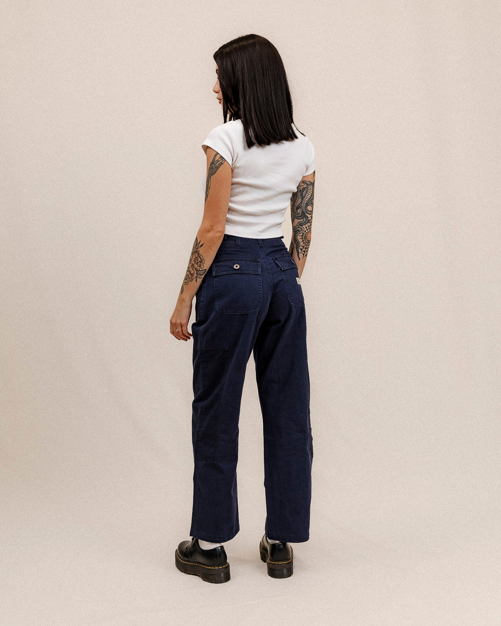 Surplus High Waisted Pants - Navy