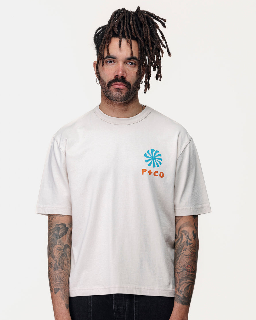 Waves Of Change Boxy T-Shirt - Bone