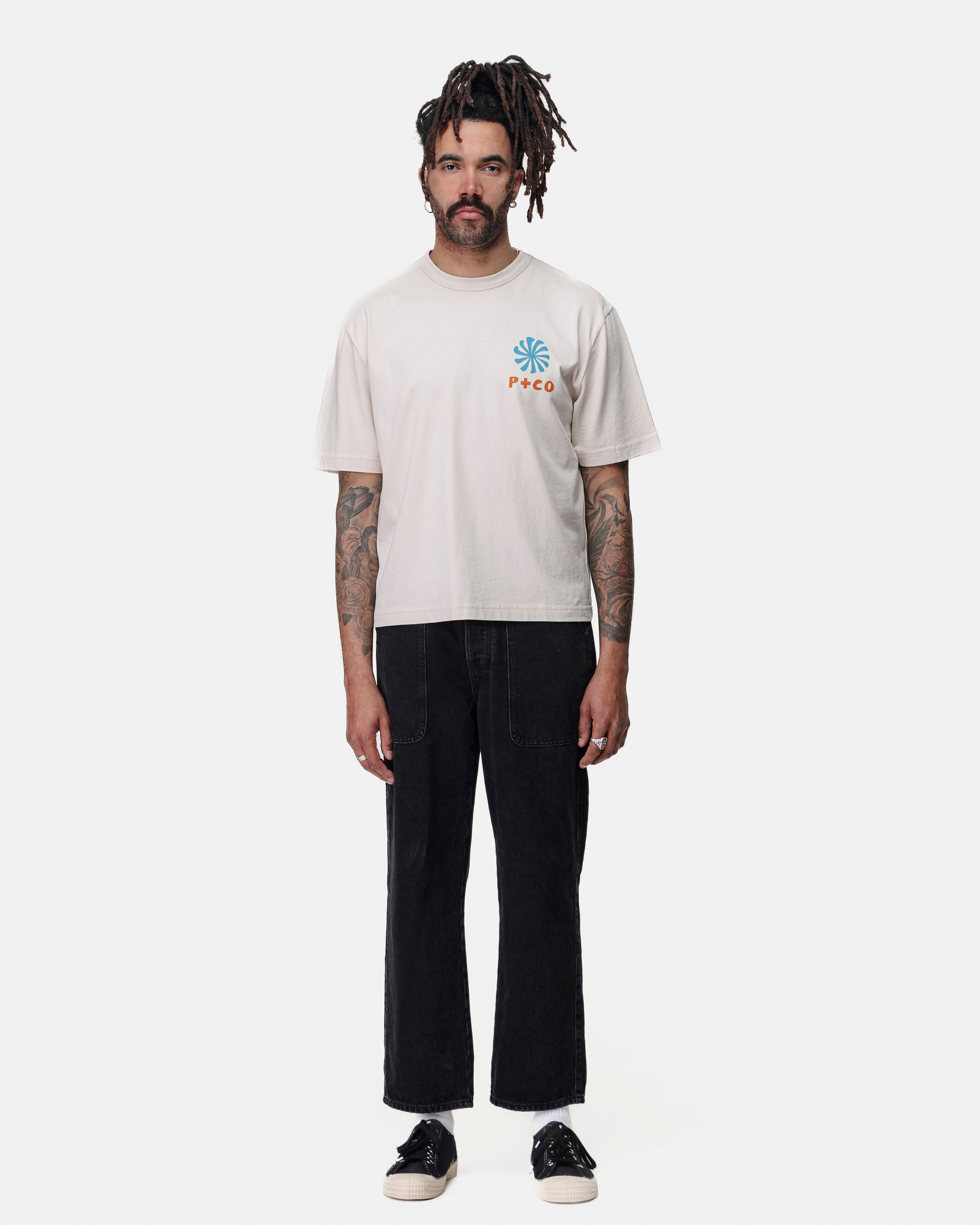 Waves Of Change Boxy T-Shirt - Bone