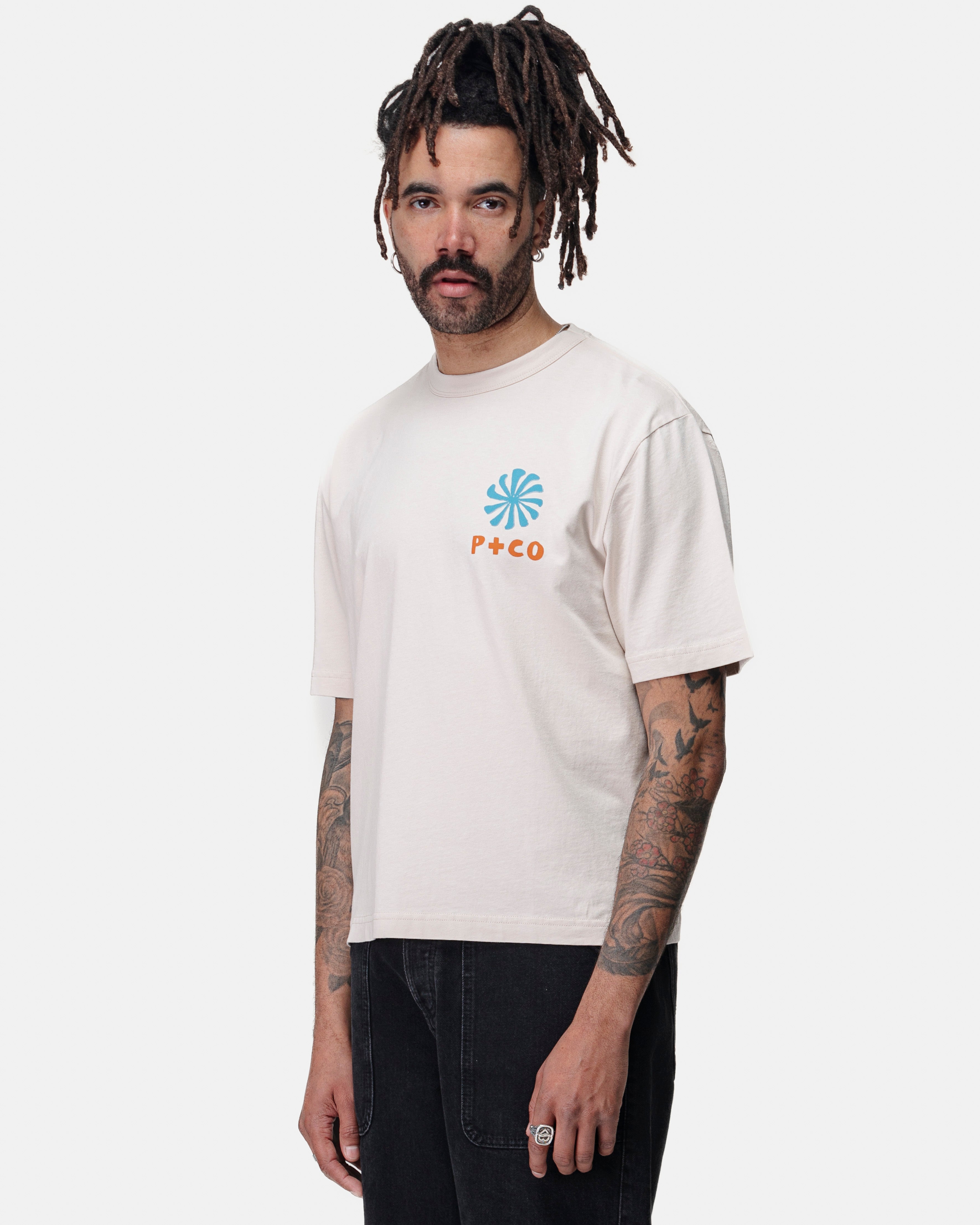 Waves Of Change Boxy T-Shirt - Bone