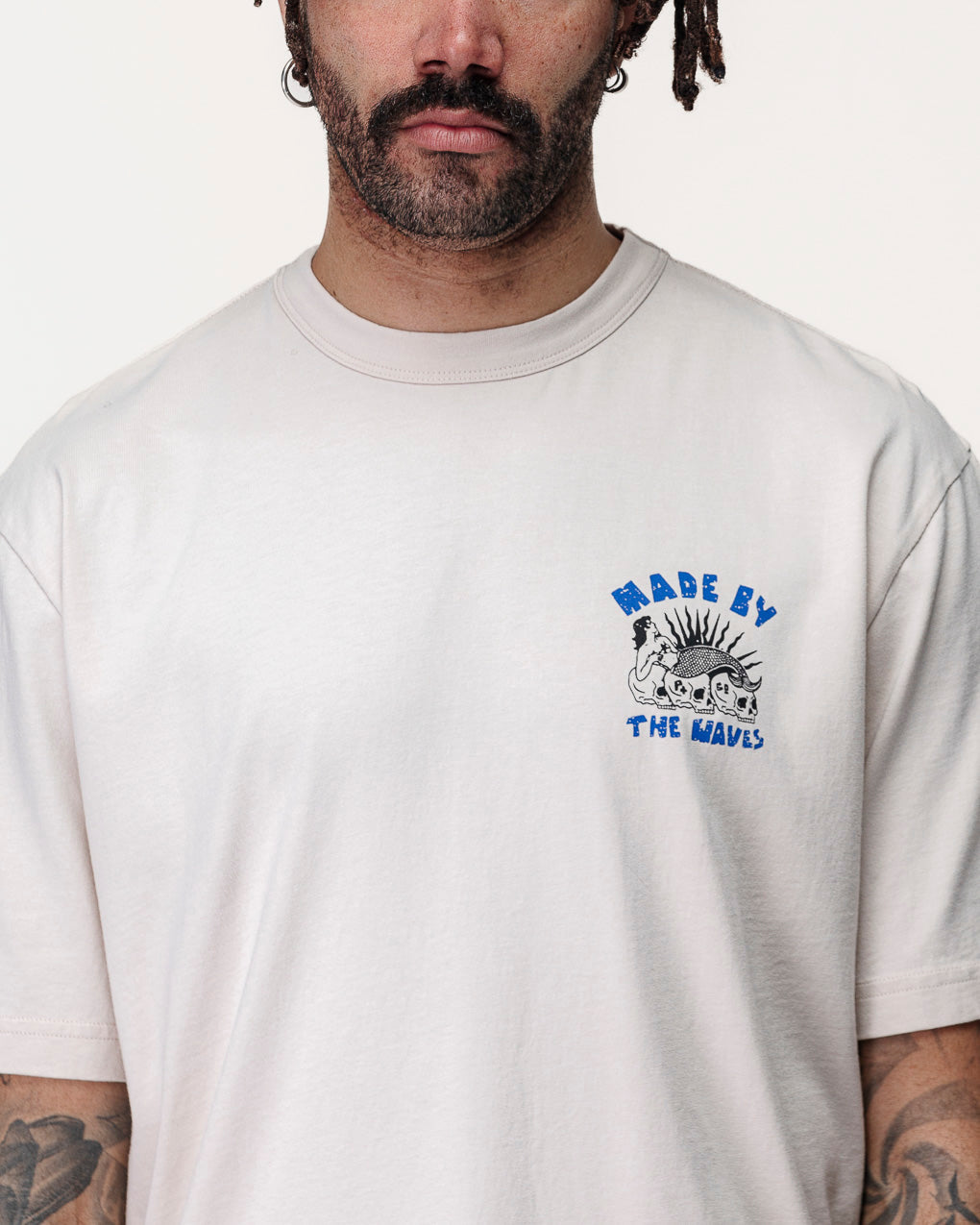 Made By The Waves Boxy T-Shirt - Bone