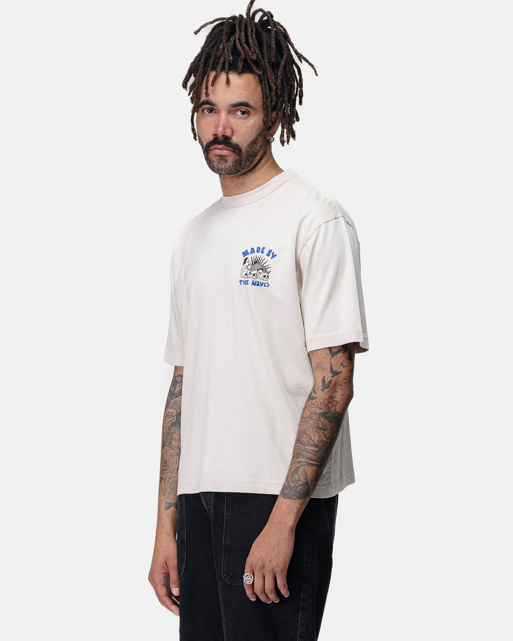 Made By The Waves Boxy T-Shirt - Bone