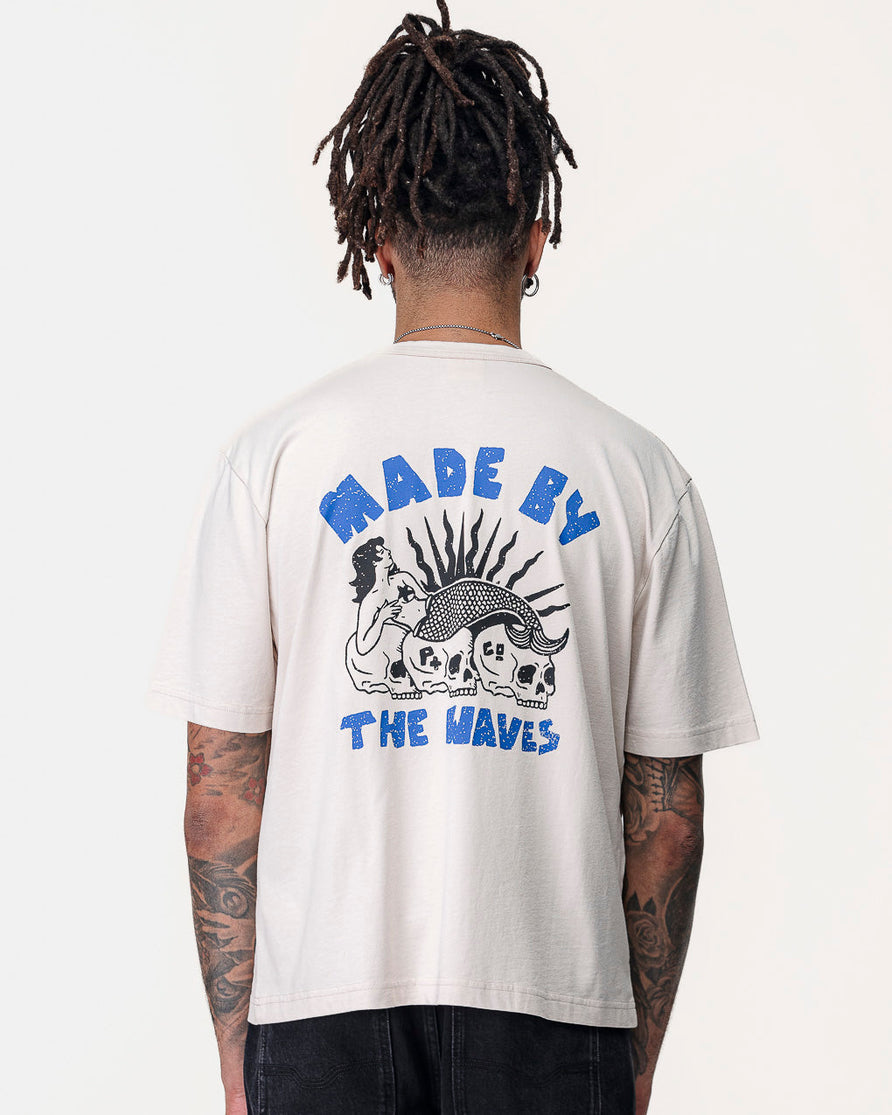 Made By The Waves Boxy T-Shirt - Bone