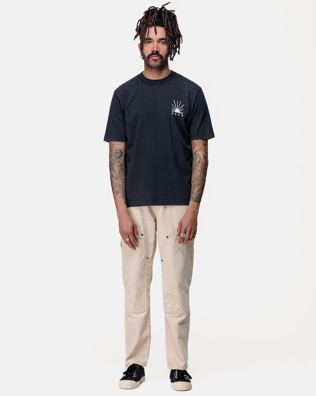 Balance In Chaos T-Shirt - Heavy Washed Black