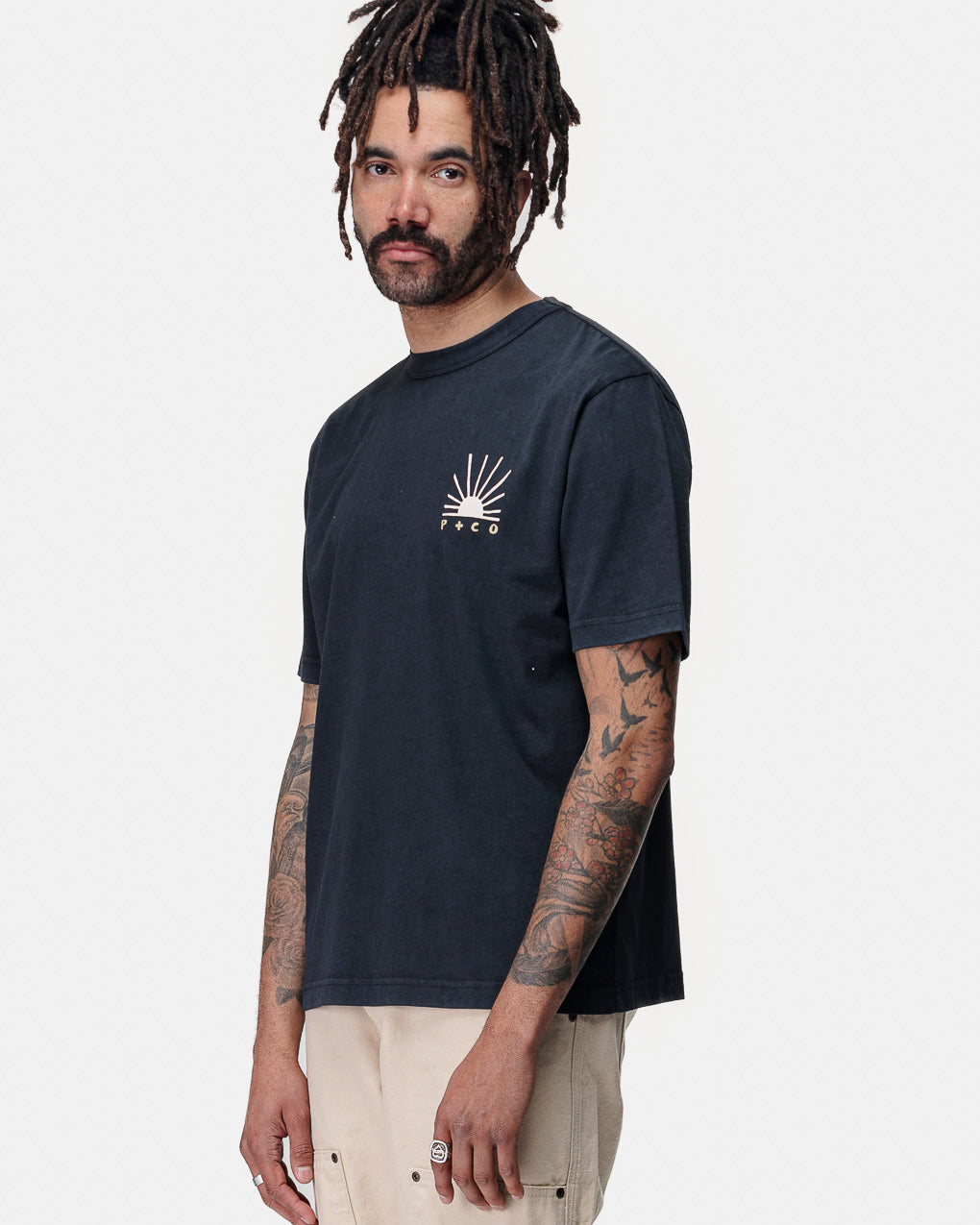 Balance In Chaos T-Shirt - Heavy Washed Black