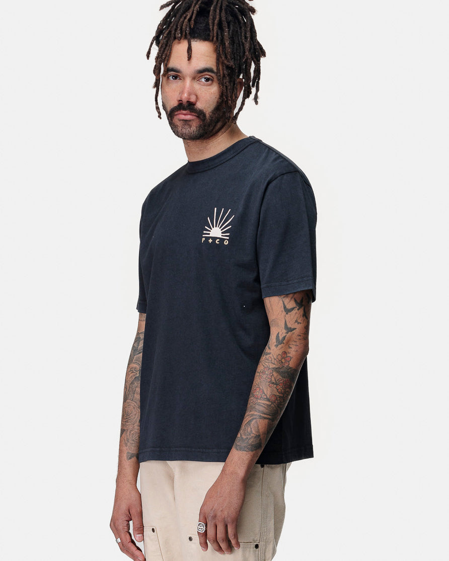 Balance In Chaos T-Shirt - Heavy Washed Black