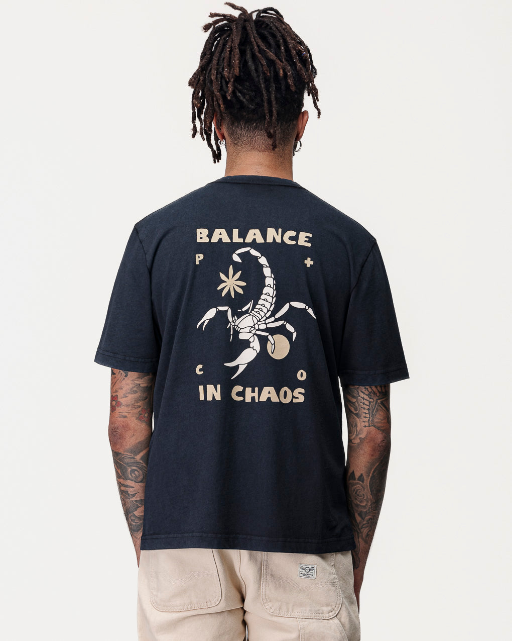 Balance In Chaos T-Shirt - Heavy Washed Black