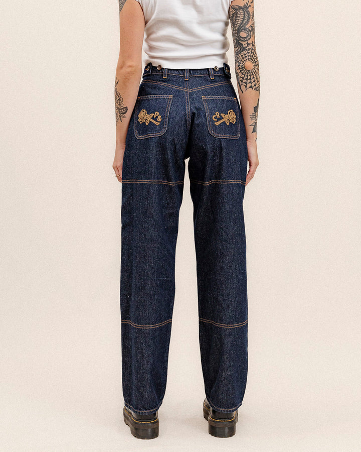 Rosa High Waisted Jean - Indigo Denim