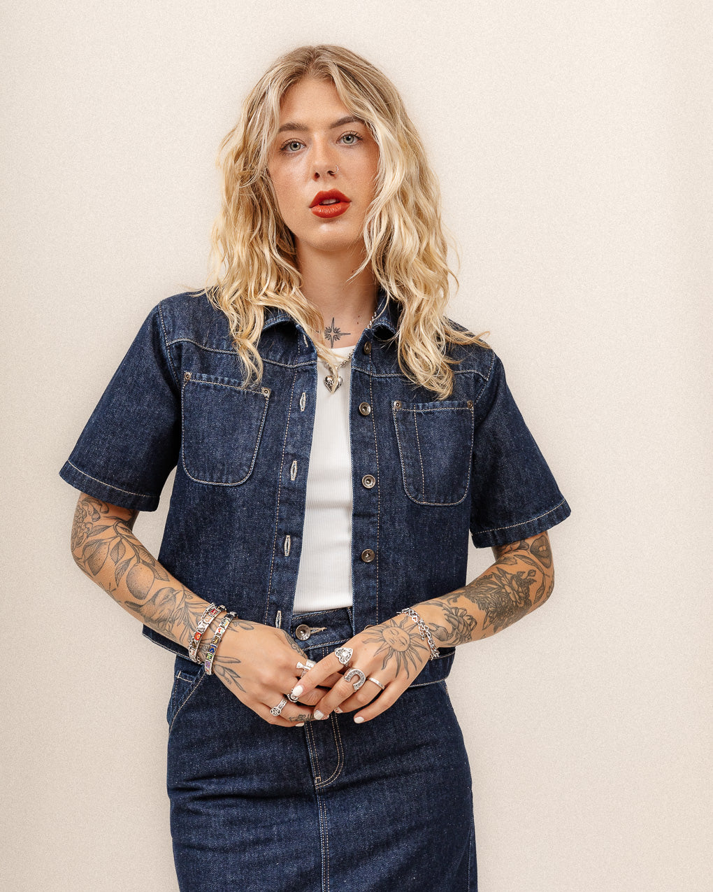 Parlor Denim Shirt - Navy