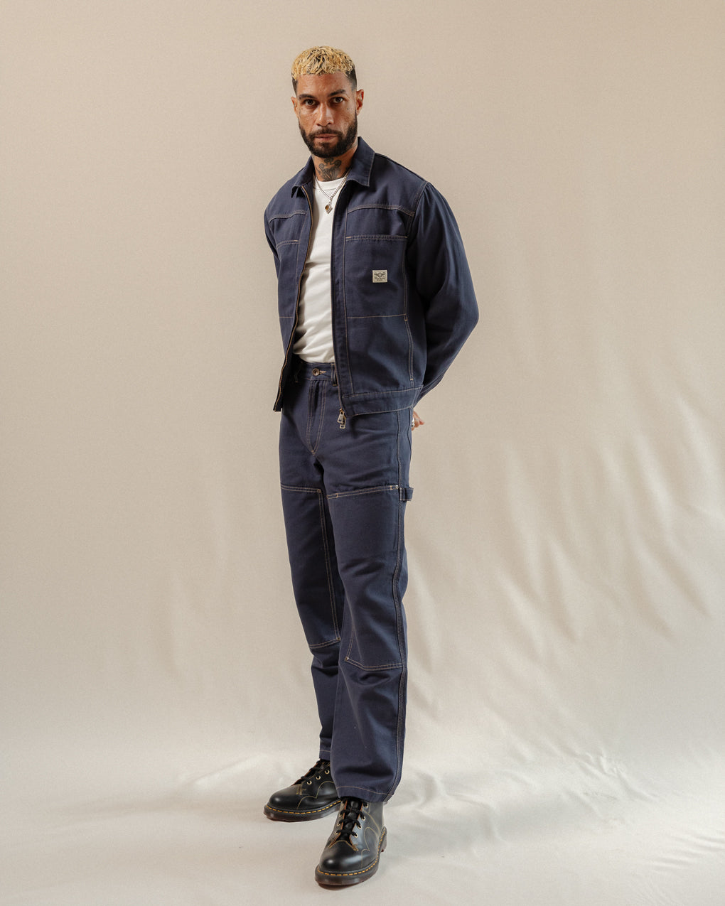 Garage Double Knee Pants - Navy