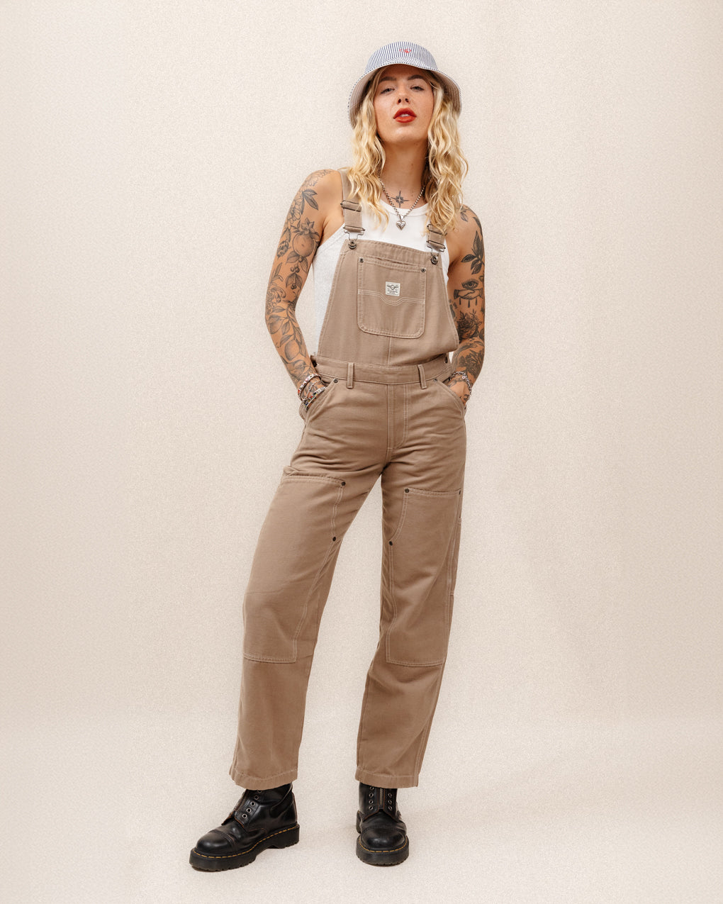 Albion Carpenter Overalls - Stone