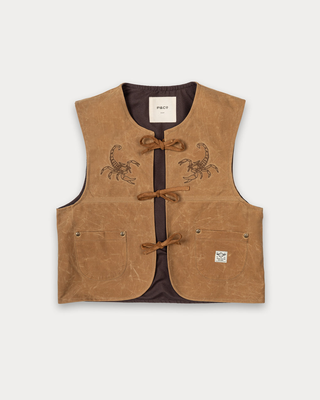 Scorpio Nomad Waxed Vest - Tan