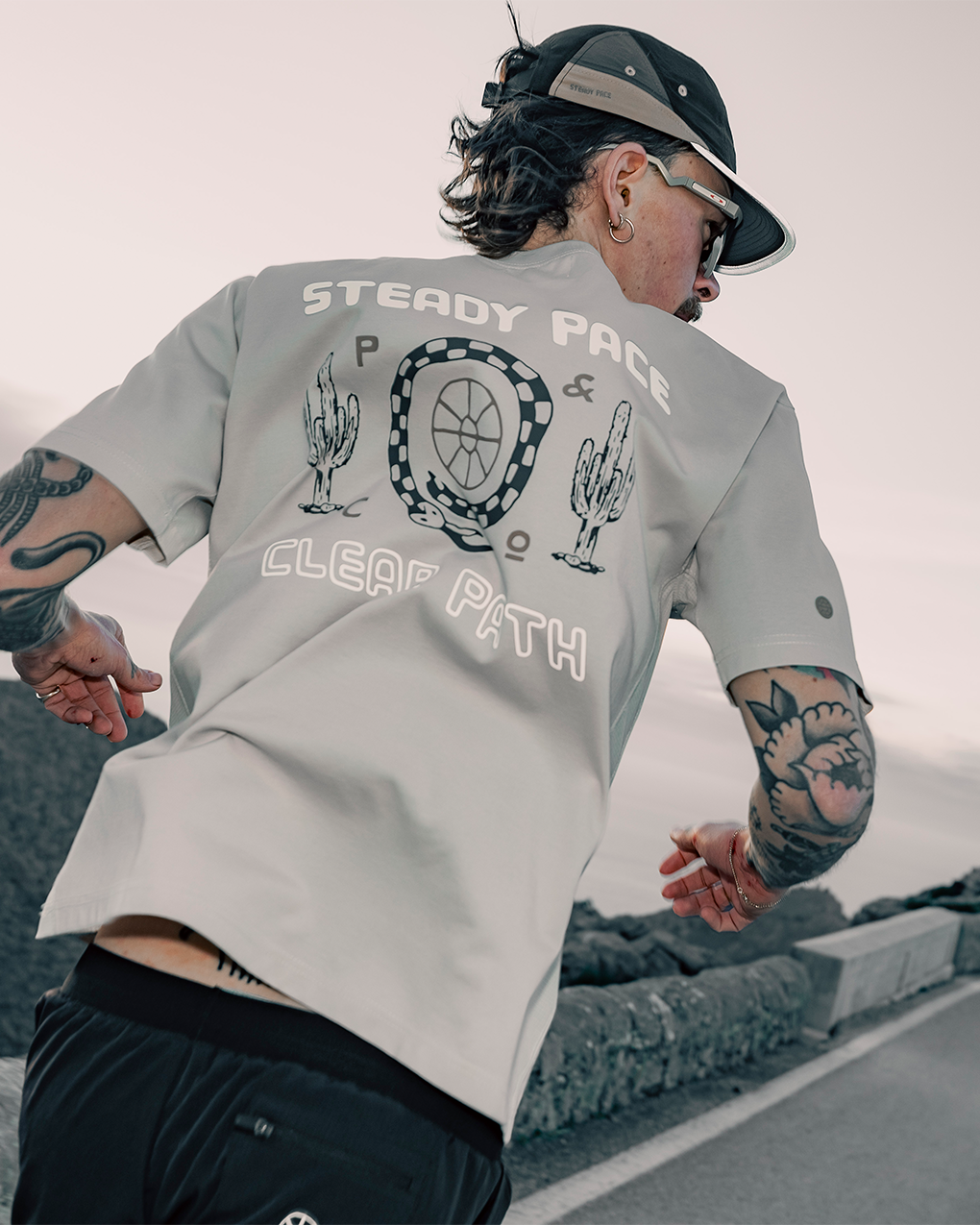 Steady Pace Trail T-Shirt - Bone