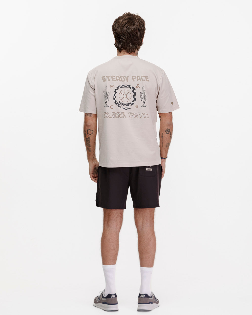 Steady Pace Trail T-Shirt - Bone