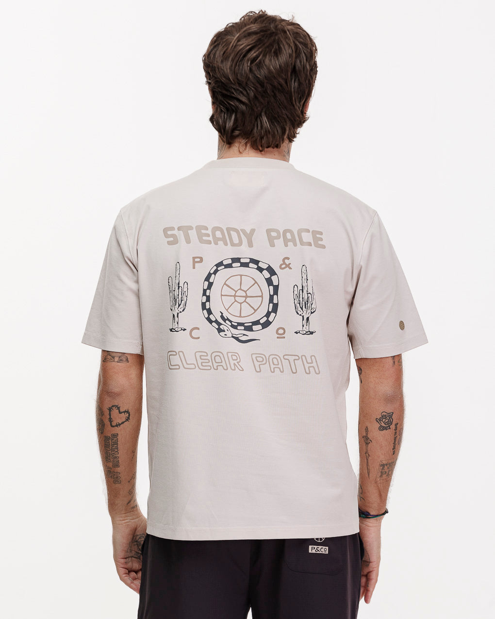 Steady Pace Trail T-Shirt - Bone