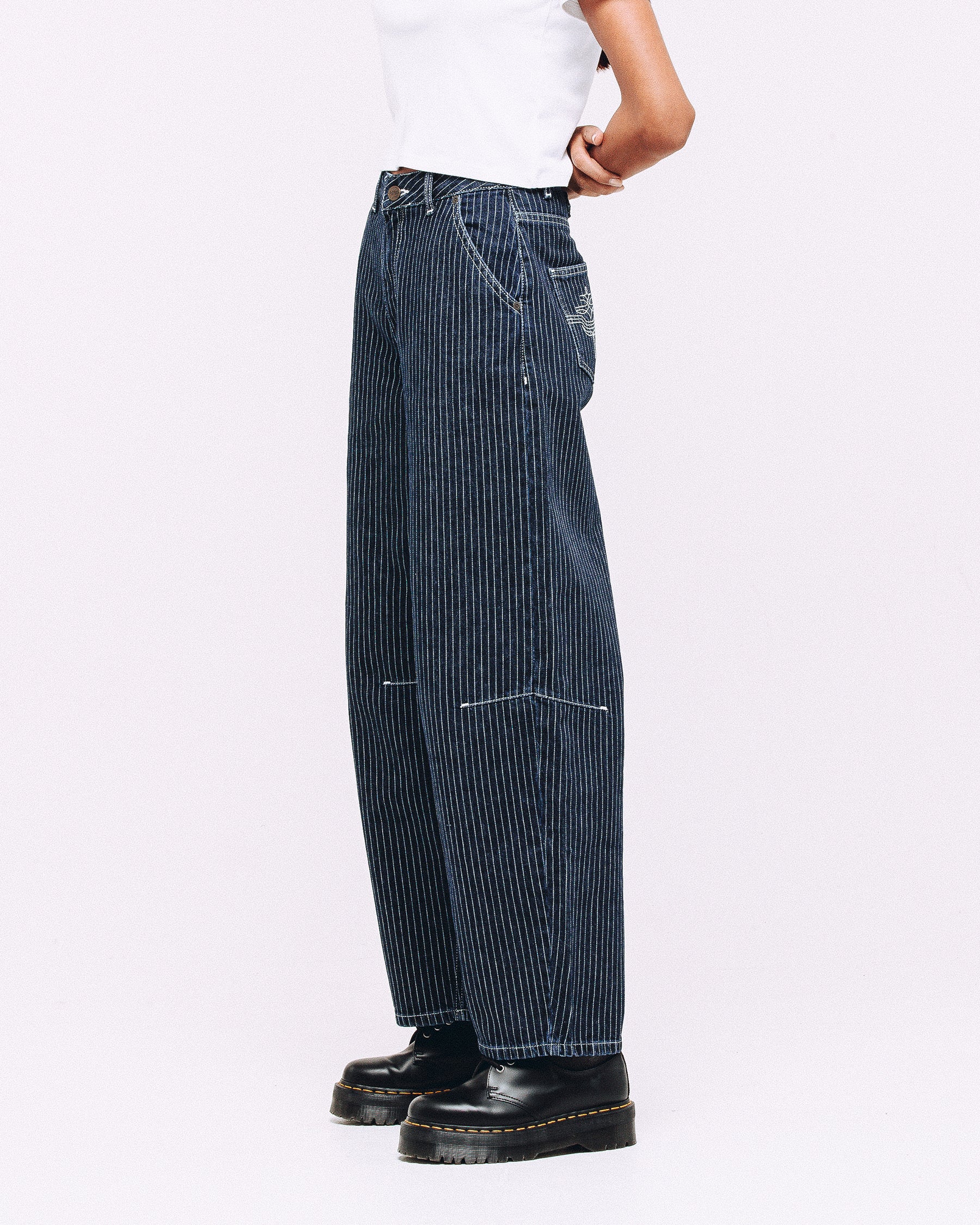 Blue Hickory Stripe Barstow Denim Jean | P&Co Men's Bottoms ‐ P&Co