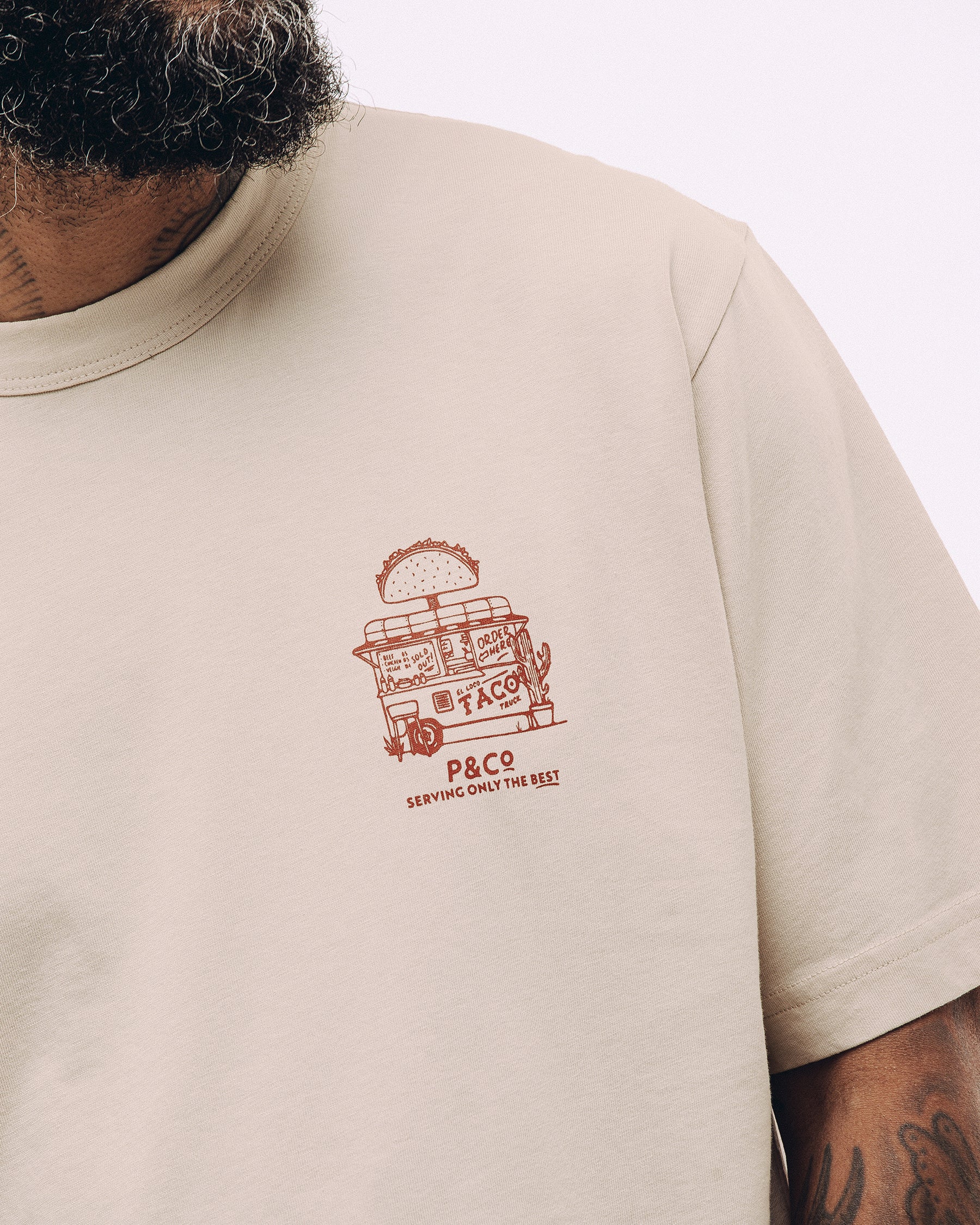 Taco Truck T-Shirt - Bone