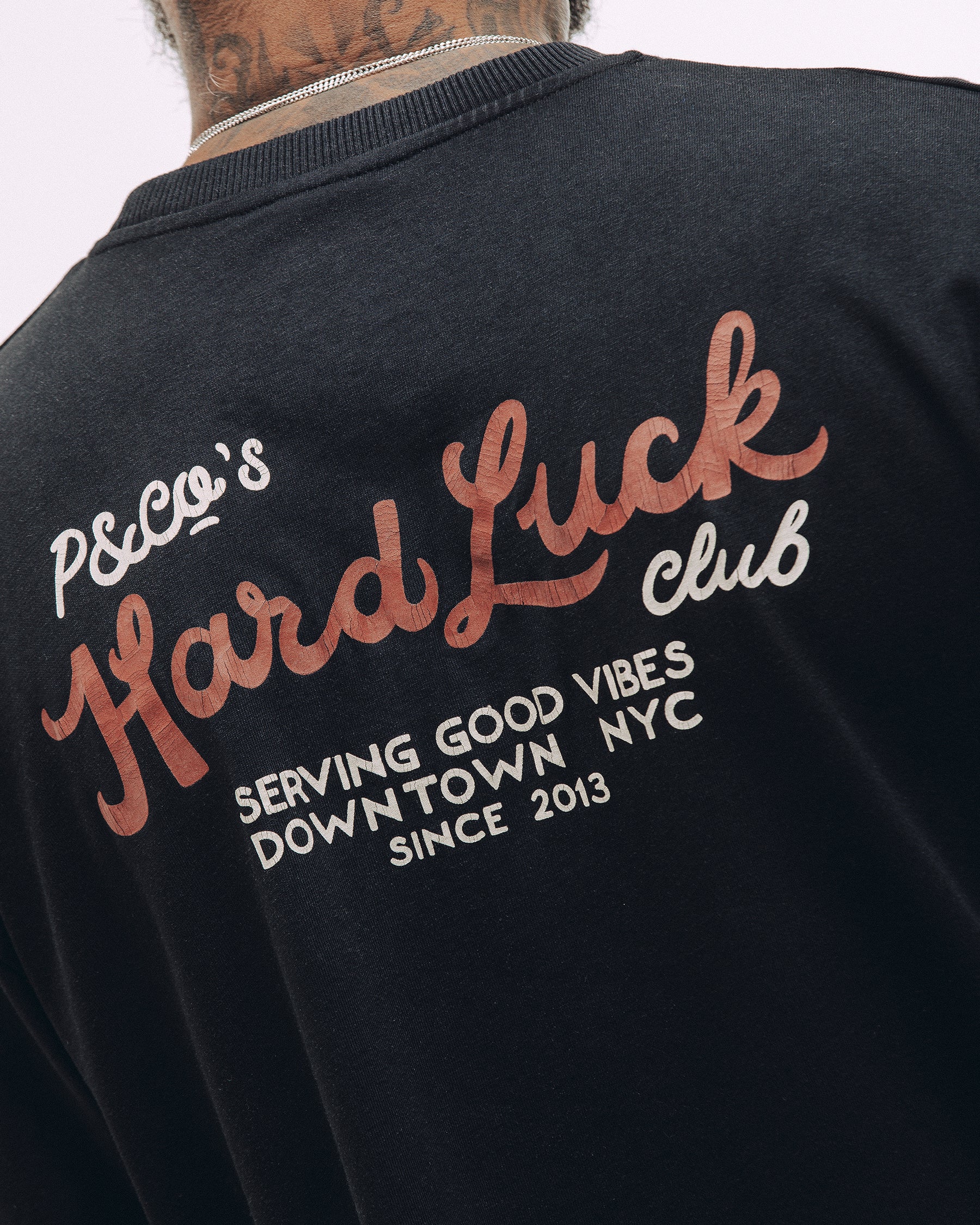 Hard Luck Club Boxy T-Shirt - Washed Black