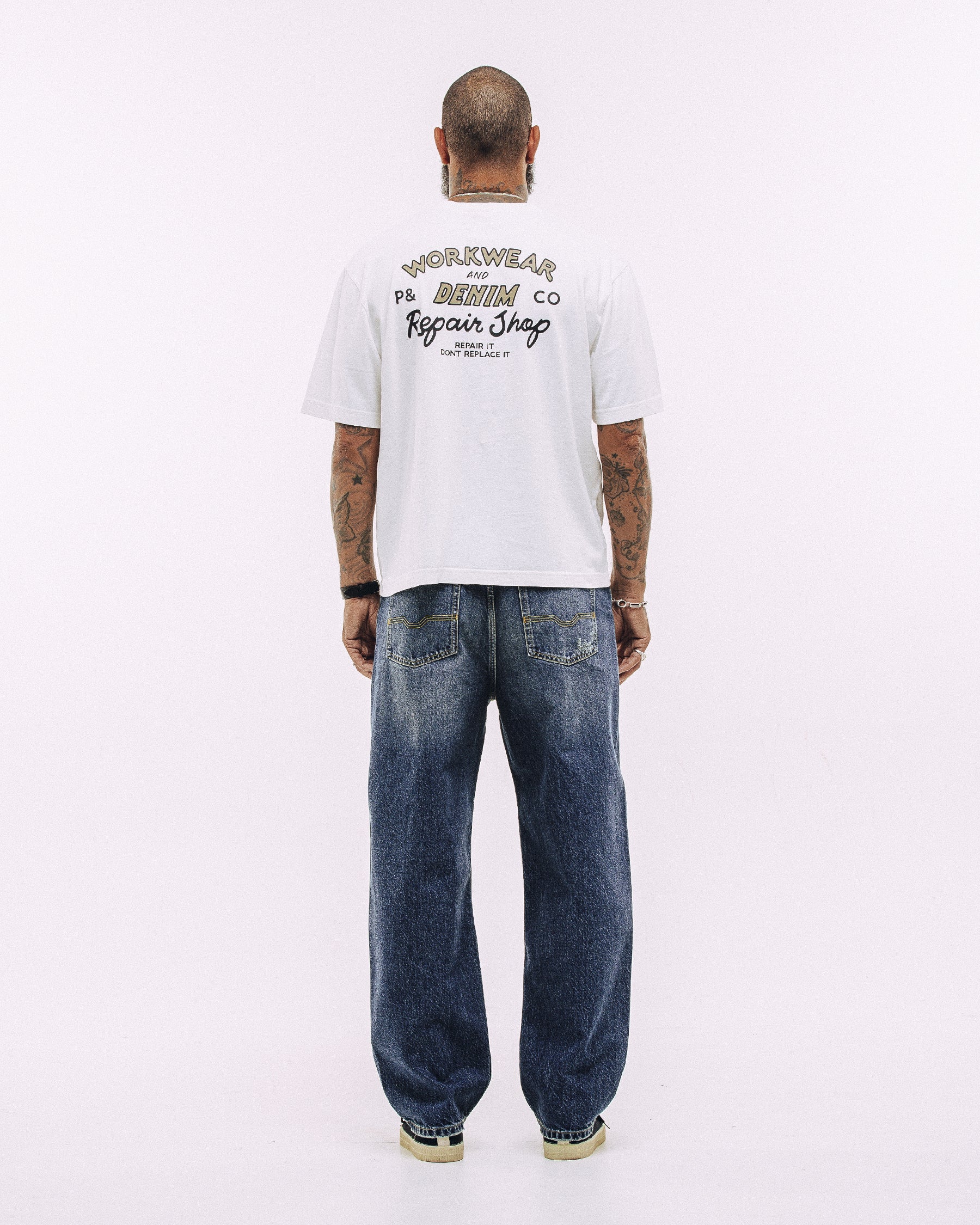 Workwear & Denim Boxy T-Shirt - Off White