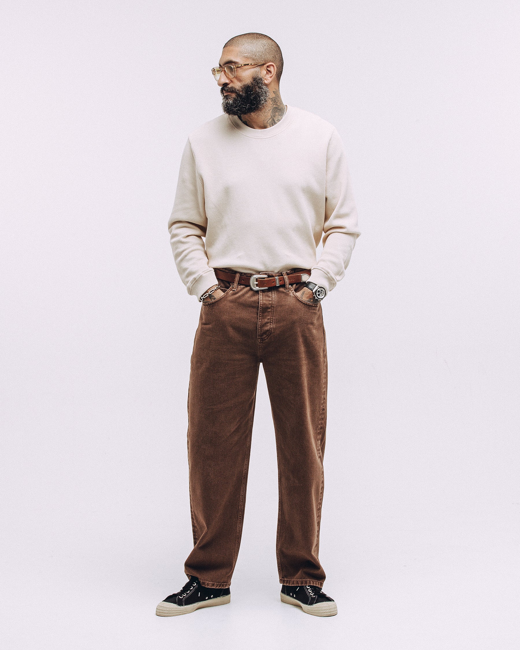 Barstow Denim Jean - Washed Brown