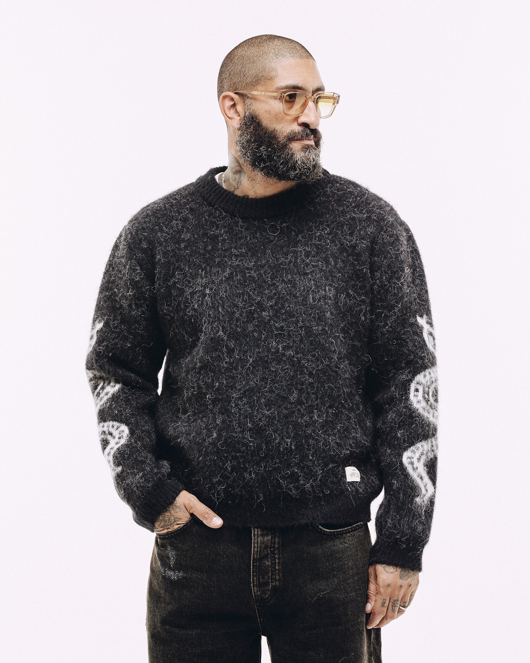 Toro Knitted Jumper - Washed Black