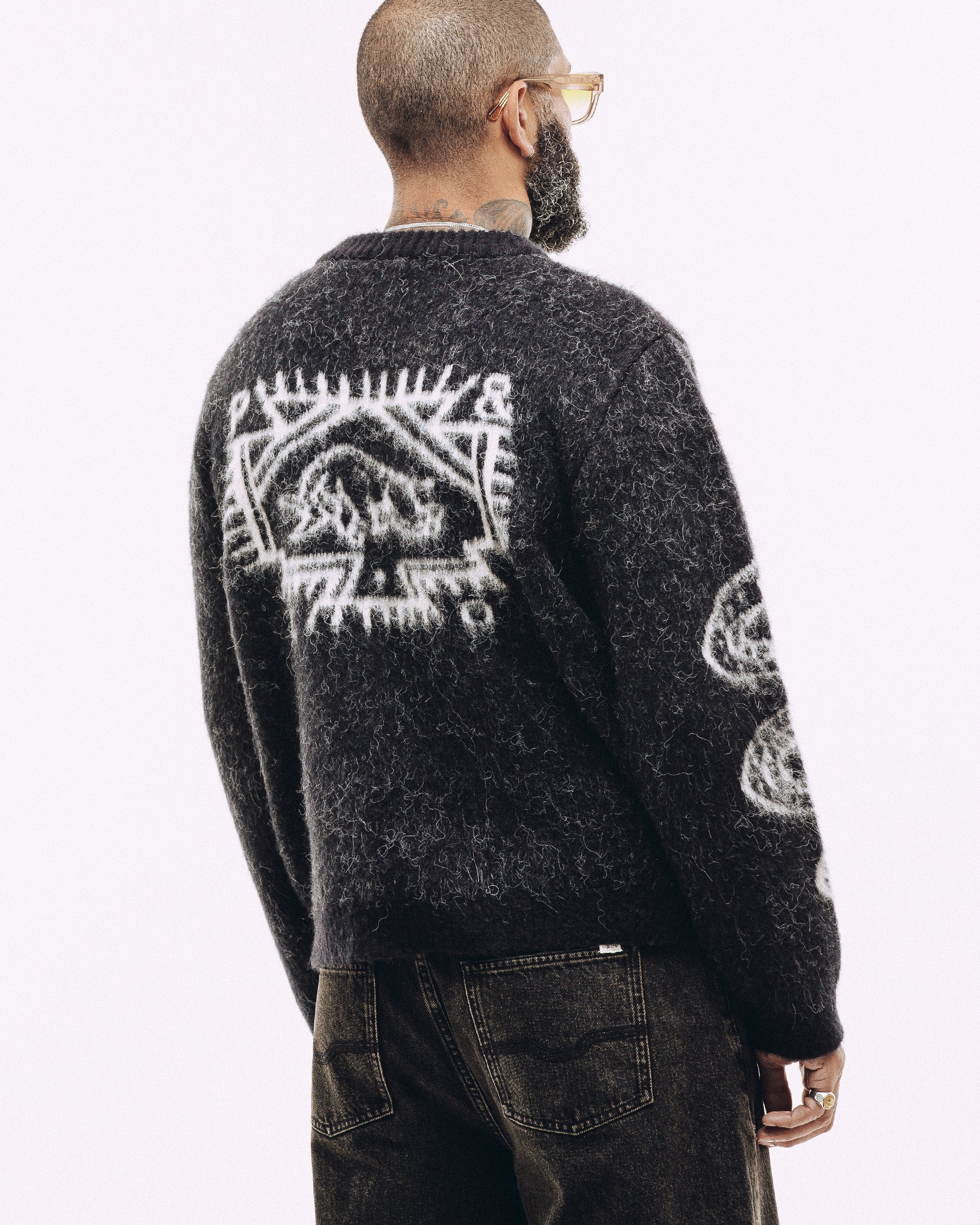 Toro Knitted Jumper - Washed Black
