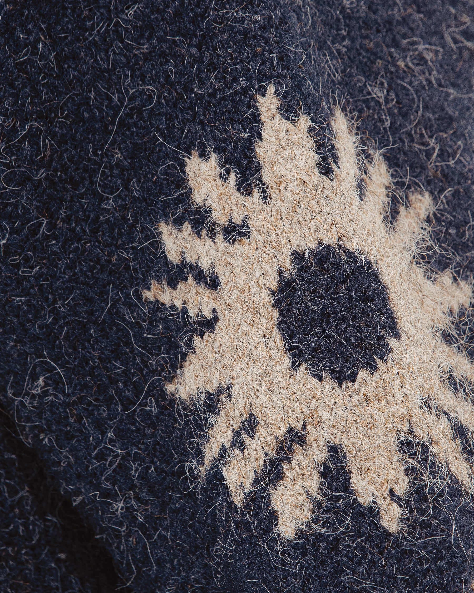 Desert Rise Intarsia Knit - Navy