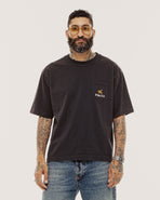 Pegasus Boxy Pocket T-Shirt - Heavy Washed Black