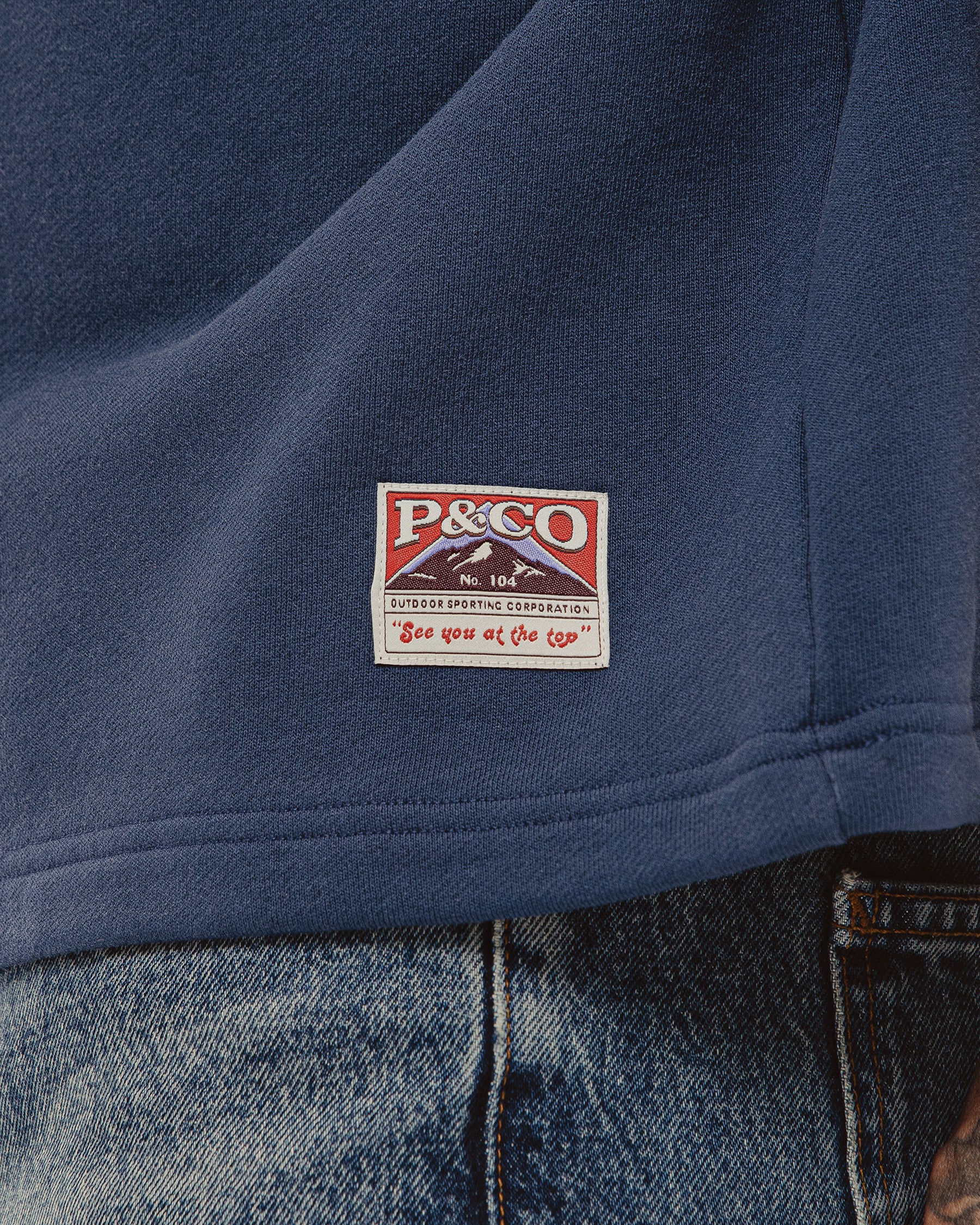 Outpost Shortsleeve Boxy Henley - Navy