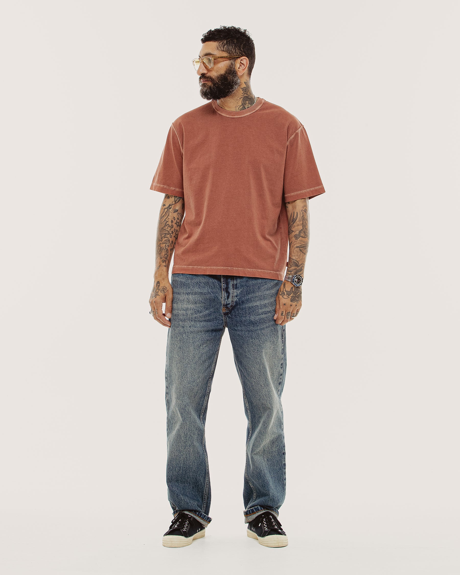 Essential Boxy T-Shirt - Clay