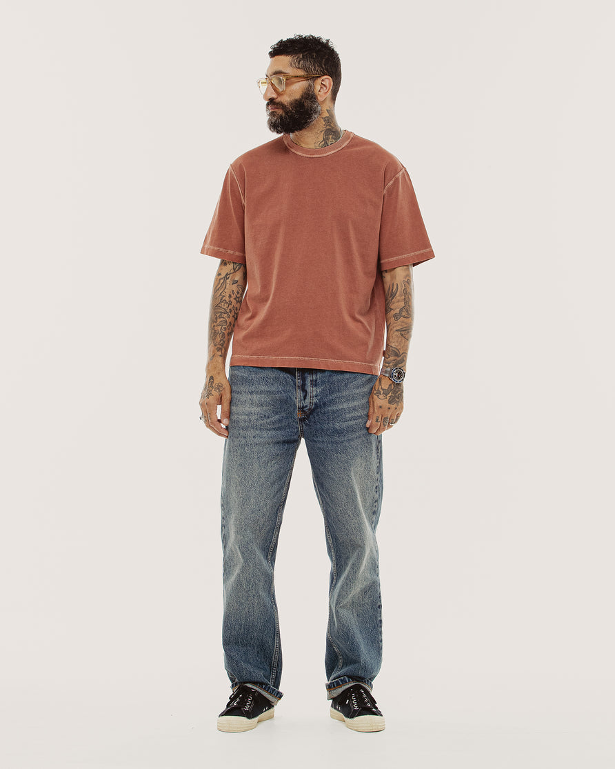 Essential Boxy T-Shirt - Clay
