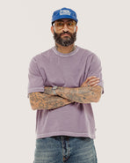 Essential Boxy T-Shirt - Plum Purple