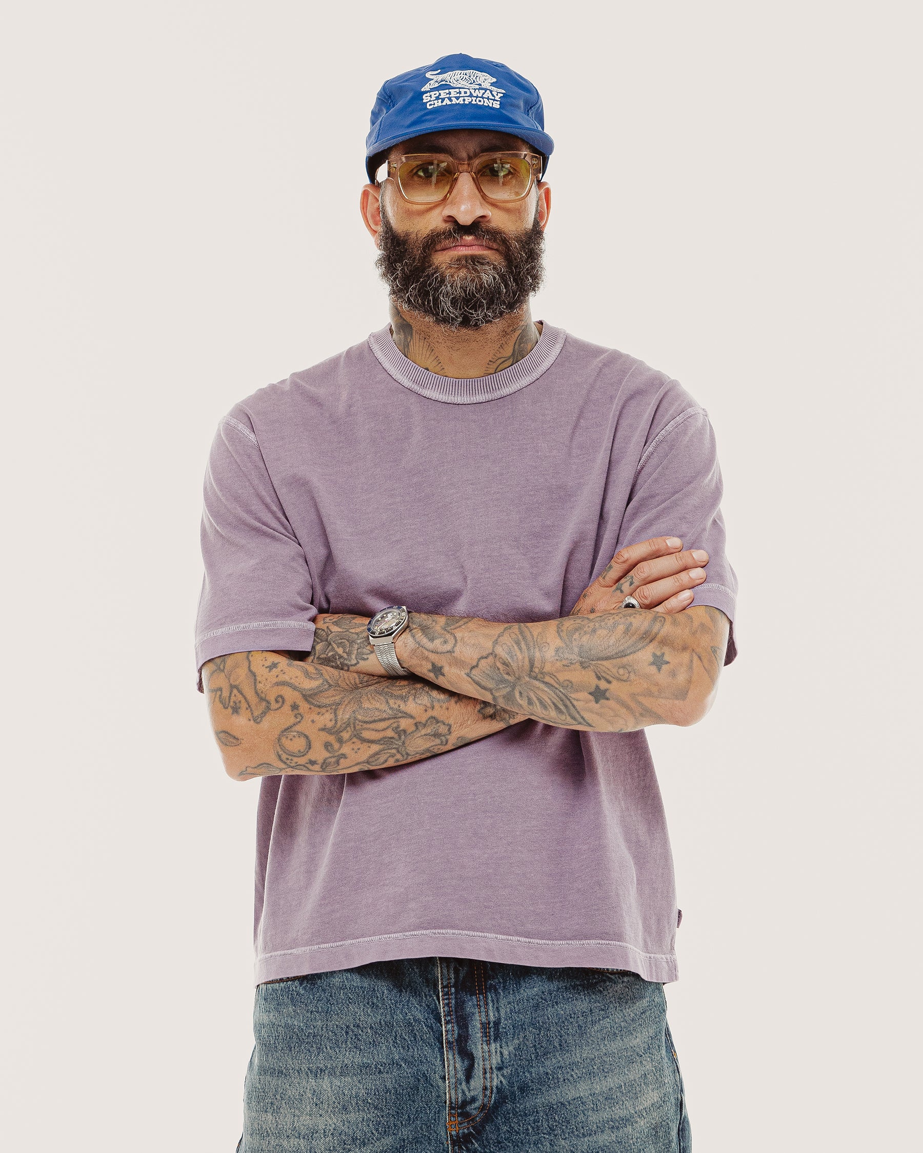 Essential Boxy T-Shirt - Plum Purple