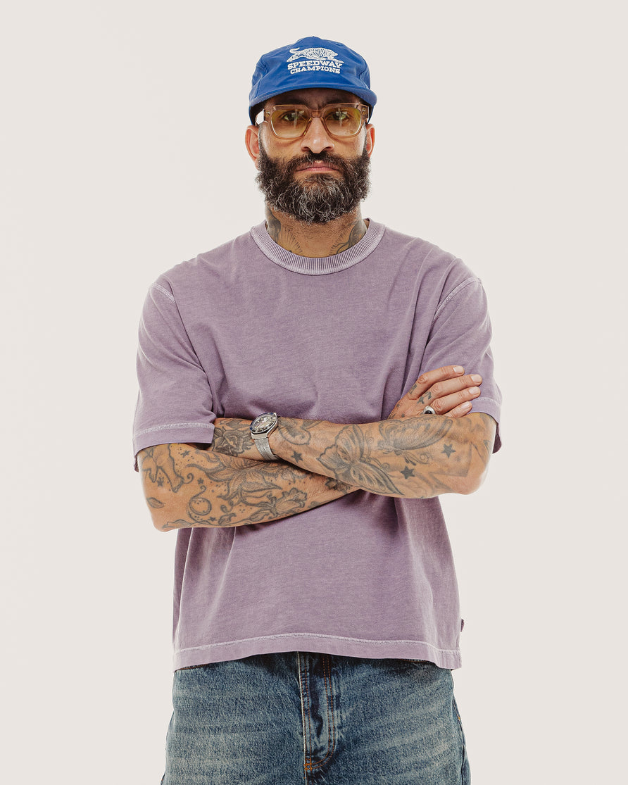 Essential Boxy T-Shirt - Plum Purple