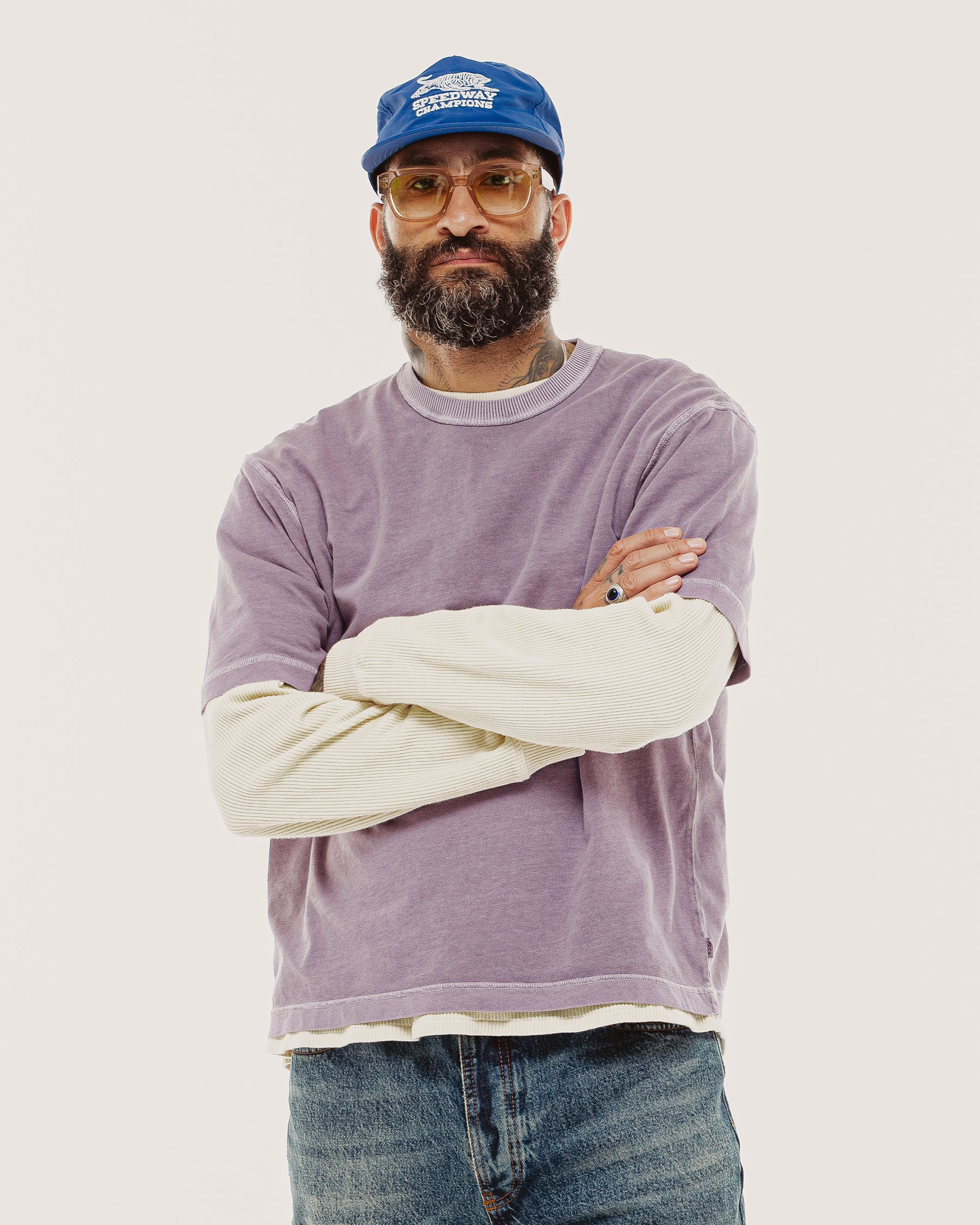 Essential Boxy T-Shirt - Plum Purple
