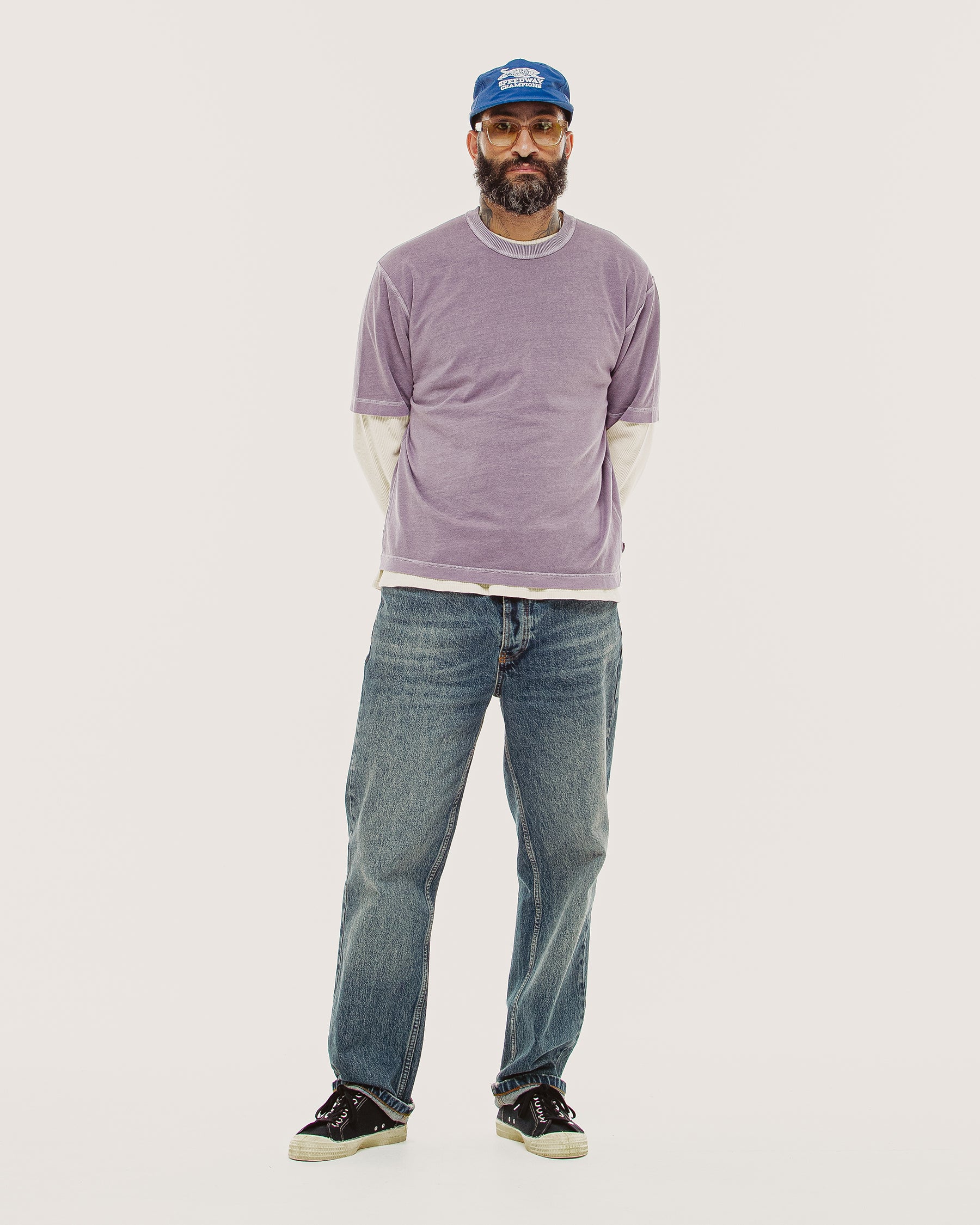 Essential Boxy T-Shirt - Plum Purple