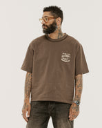 Mt. Regent Boxy T-Shirt - Washed Brown